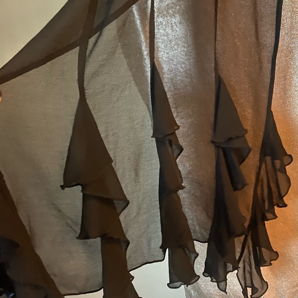 Worthington black full wrap shawl - Picture 4 of 15